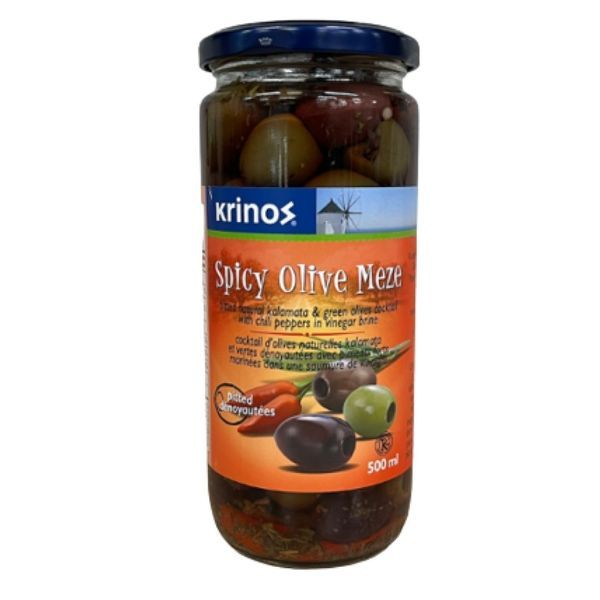 Krinos Spicy Meze Olive 500ml